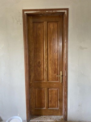 Thi công Cửa gỗ và Cầu thang gỗ Lim Lam Phi nhà chú Lượng Hà Tĩnh 33