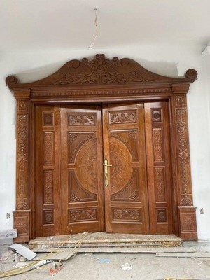 Thi công Cửa gỗ và Cầu thang gỗ Lim Lam Phi nhà chú Lượng Hà Tĩnh 36