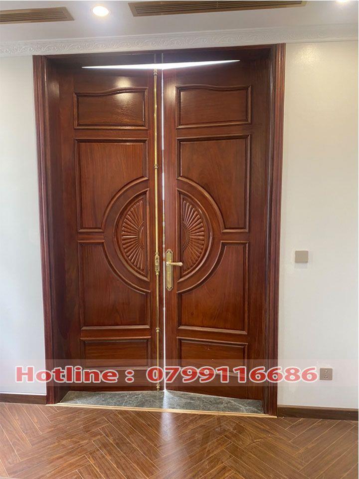 Cửa gỗ 2 cánh Lim Nam Phi 02