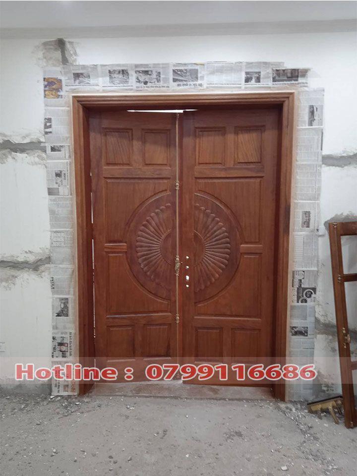 Cửa gỗ 2 cánh Lim Nam Phi 03