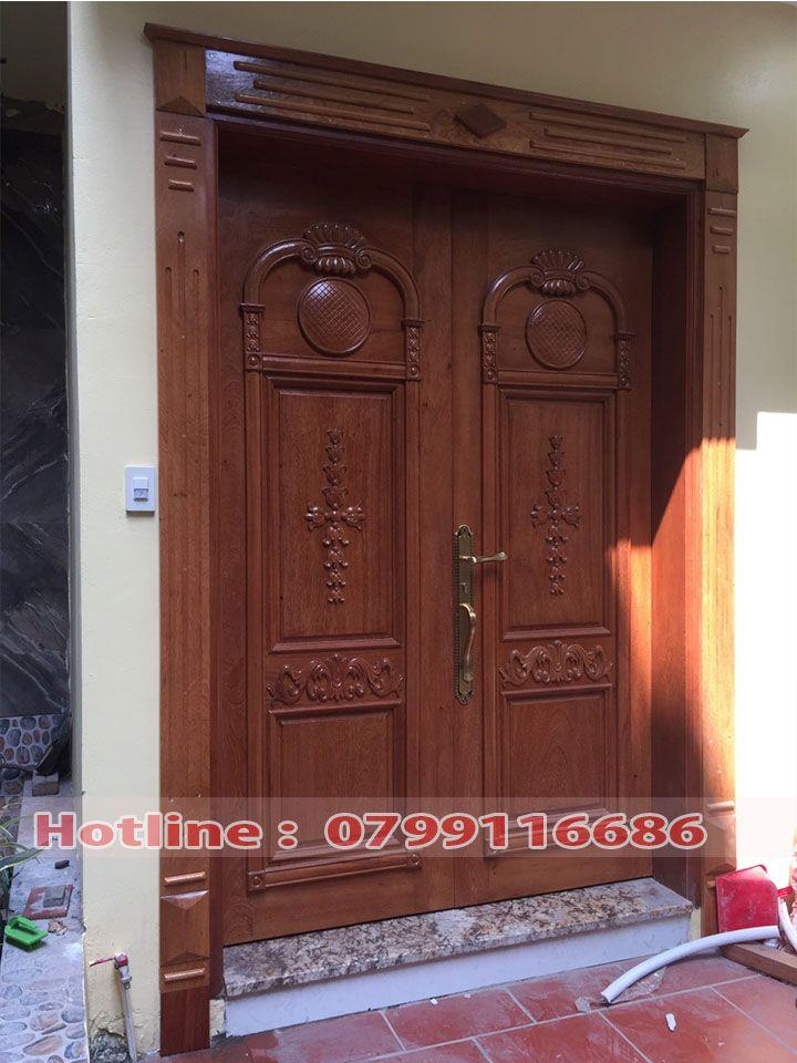 Cửa gỗ 2 cánh Lim Nam Phi 09