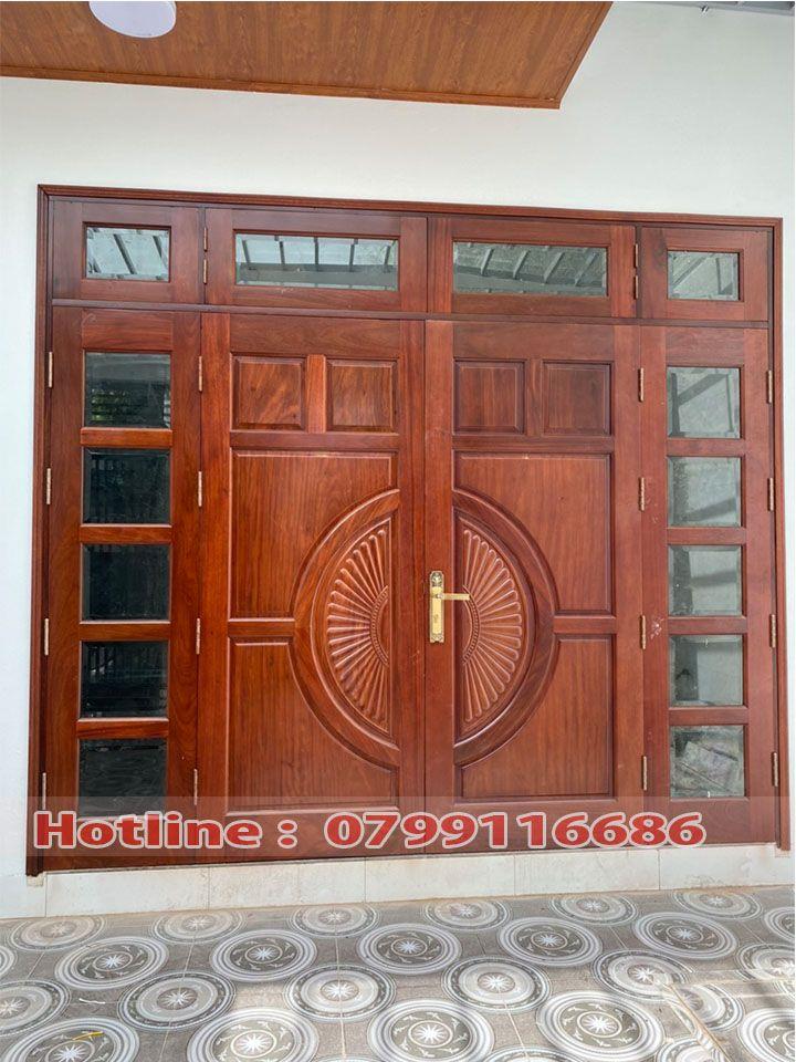Cửa gỗ 4 cánh Lim Nam Phi 03