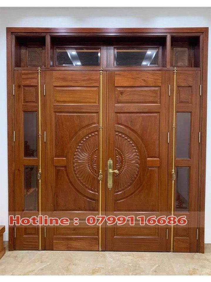 Cửa gỗ 4 cánh Lim Nam Phi 11