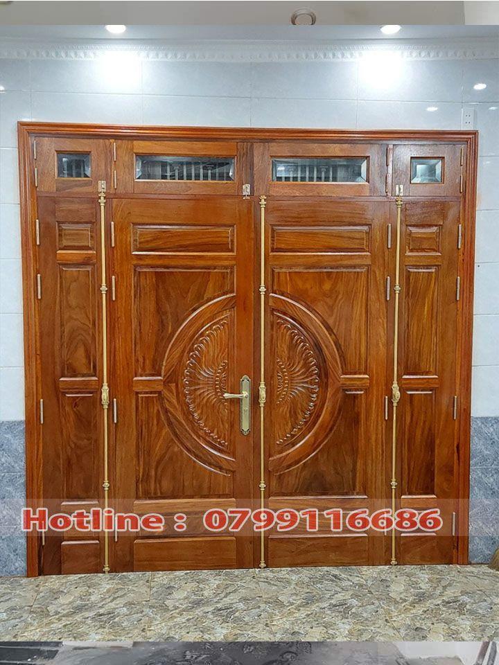 Cửa gỗ 4 cánh Lim Nam Phi 13