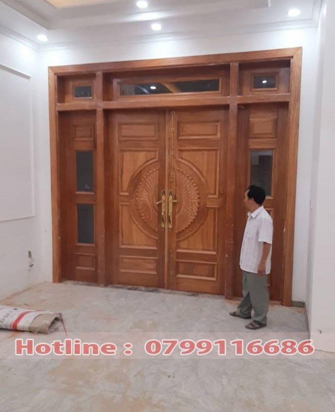 Cửa gỗ 4 cánh Lim Nam Phi 19