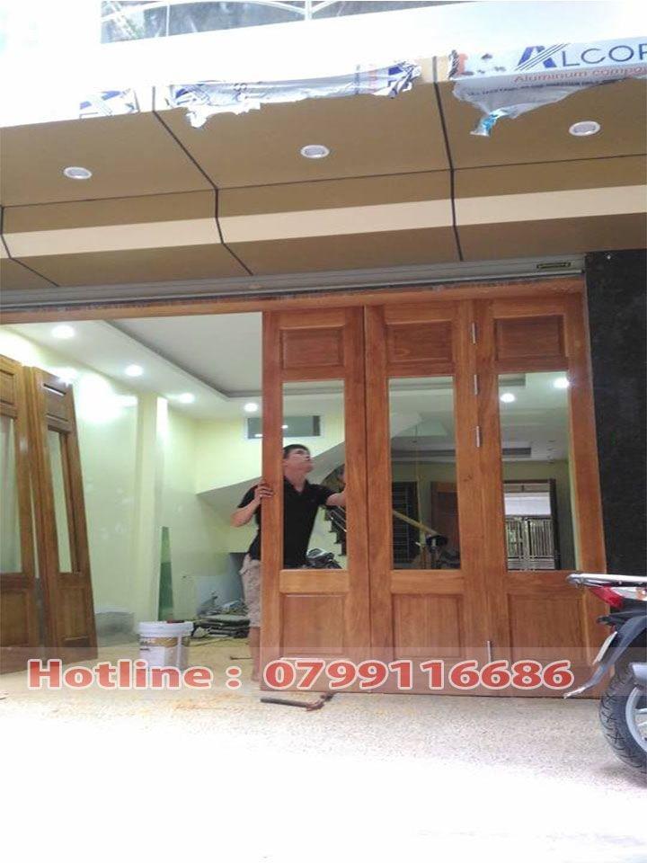 Cửa gỗ 4 cánh Lim Nam Phi 21