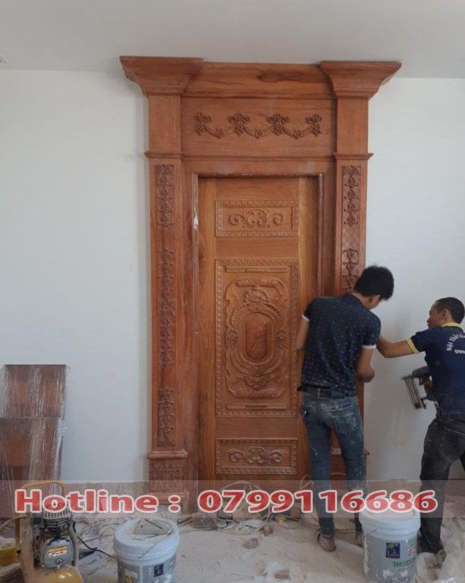Cửa gỗ Tân cổ điển Lim Nam Phi 16