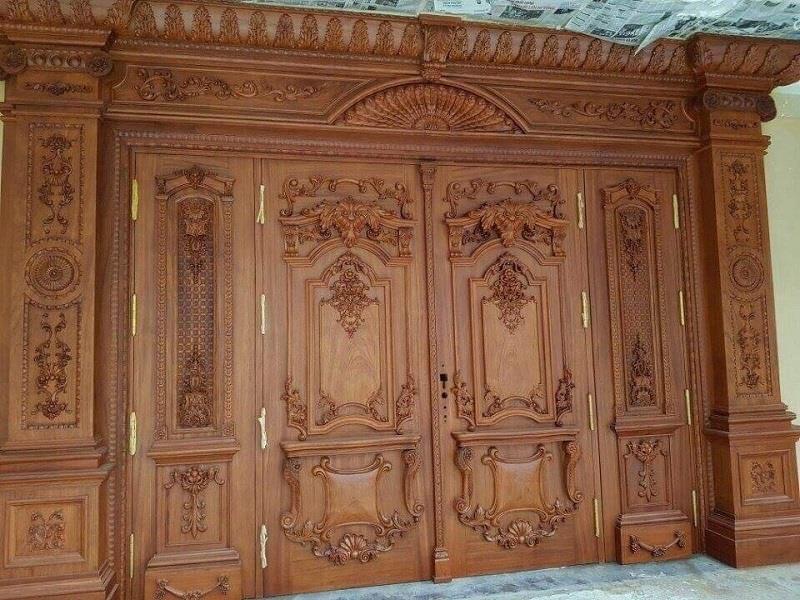 Cửa gỗ Tân cổ điển Lim Nam Phi 24
